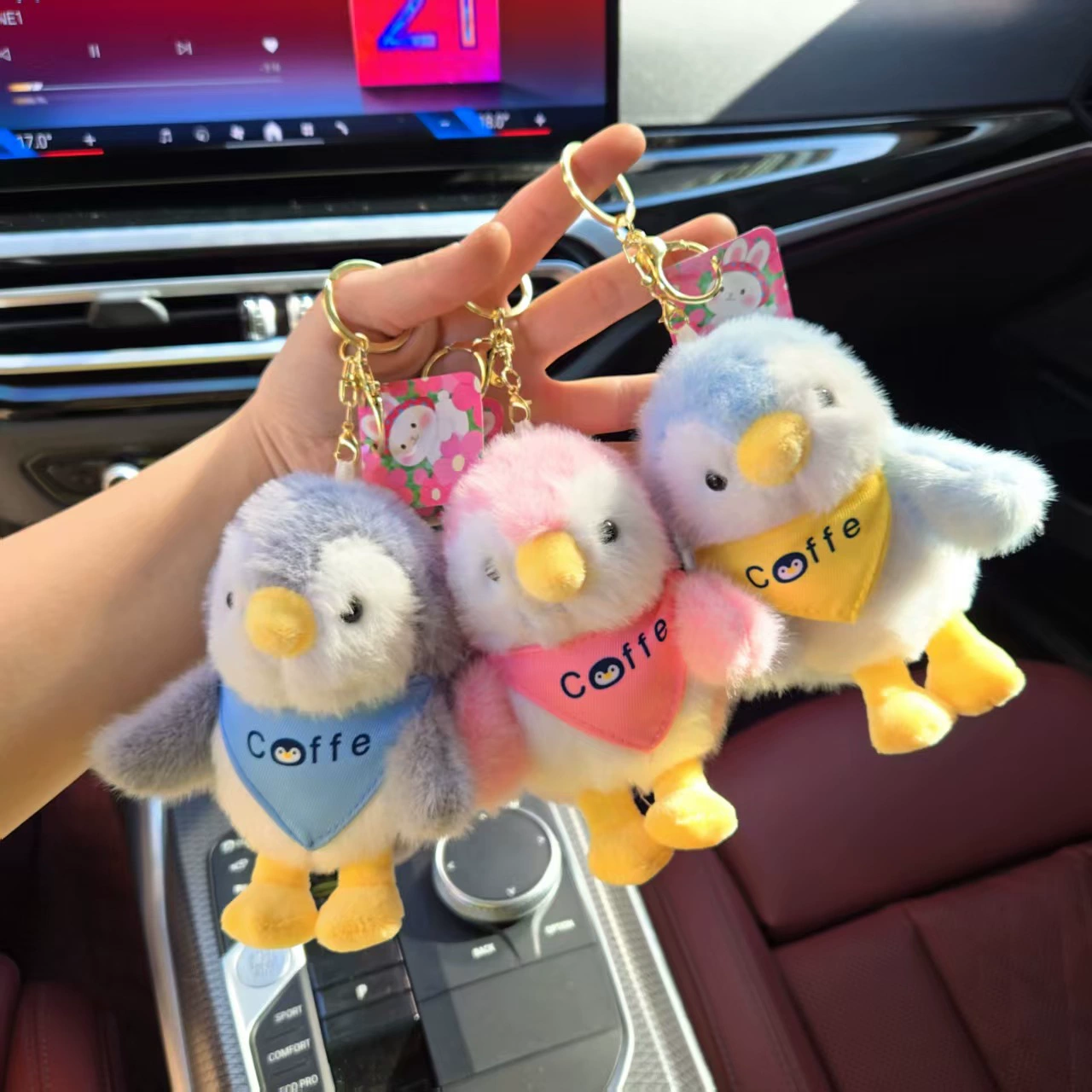 Мультяшная милая европейская кукла-пингвин из норки, мягкая игрушка, сумка, брелок, кулон, креативный детский подарок, кулон