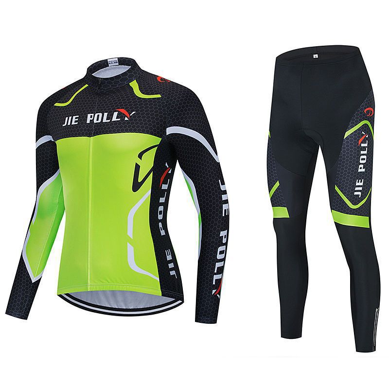 ↑ conjunto verde fluorescente de alta velocidad (modelo largo) - Lista de compras obligatorias