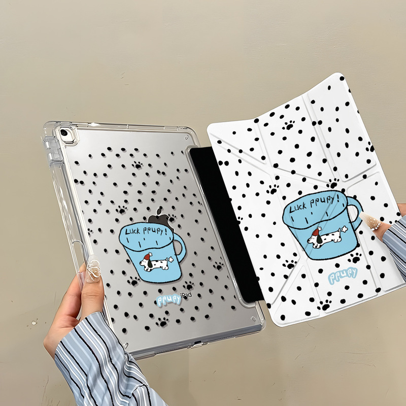 Spotted Lucky Puppy iPad MINI7 Tablet Pro 11inch Air6 Protective Case 10/9/8 Generation A16 Protective Cover 5 Spotted Lucky Puppy iPad MINI7 Tablet Pro 11inch Air6 Protective Case 10/9/8 Generation A16 Protective Cover 5