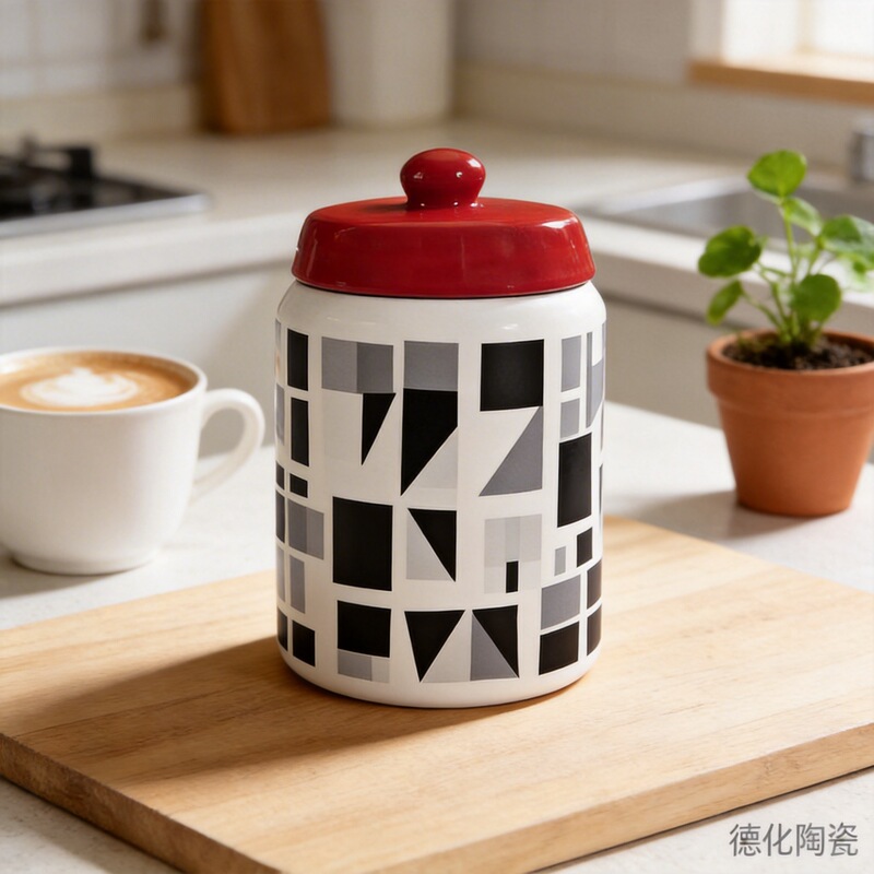 European Retro Style Ceramic Biscuit Candy Storage Jar Food Jar Cross-Border Cat and Dog Pet Storage Jar Sealed Jar