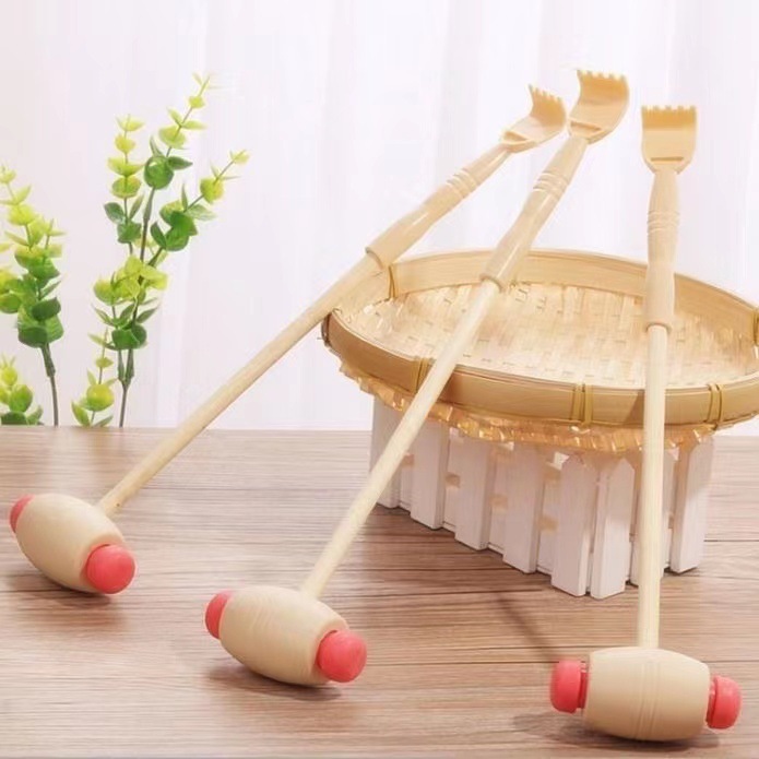 Don't ask for scratching, scratching, scratching, back paw rake, scratching artifact, massage hammer, wooden back scratching artifact