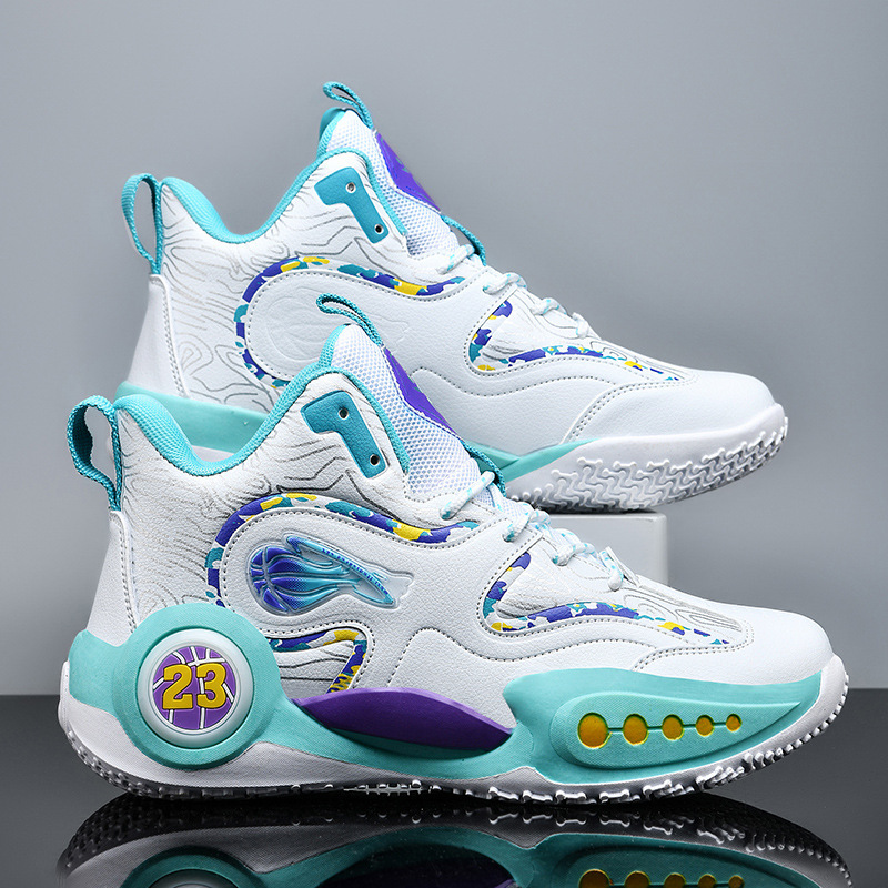 Zapatos de hombre otoño y invierno zapatos de baloncesto juvenil zapatos de entrenamiento para estudiantes de combate profesional zapatos de entrenamiento para niños de secundaria