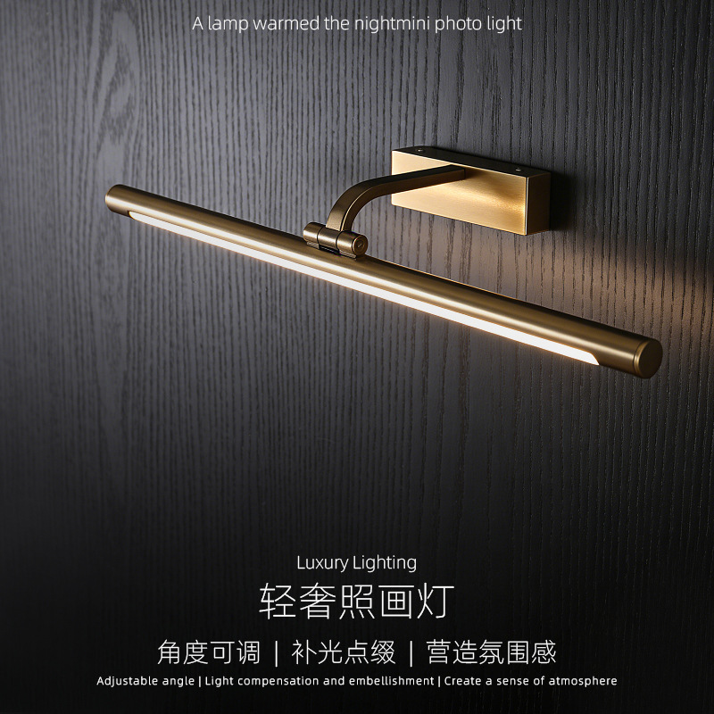 Mirror Headlight Bathroom Bathroom Mirror Cabinet Light American Retro Aisle Lighting Gallery Hanging Painting Decorative Door Wall Lamp