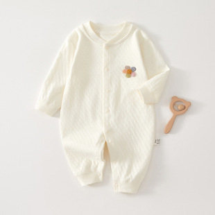 Spring and Autumn New Baby Jumpsuit Pure Cotton Long Sleeve Pajamas Newborn Baby Autumn Romper