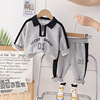 Sports suit suitable for men and women girl's, children's clothing, set, 2023 years, autumn, children's clothing, long sleeve, Korean style