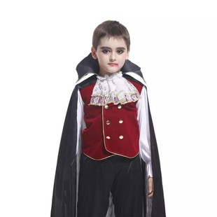 Cosplay Performance Costume Halloween Kidsren's Ghost Costume Masquerade Role Play Vampire Baron Costume