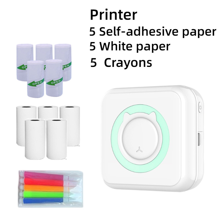 C15 impresora de etiquetas con Bluetooth portátil de mano térmica etiqueta engomada del inodoro impresión pequeña máquina de pregunta equivocada de bolsillo