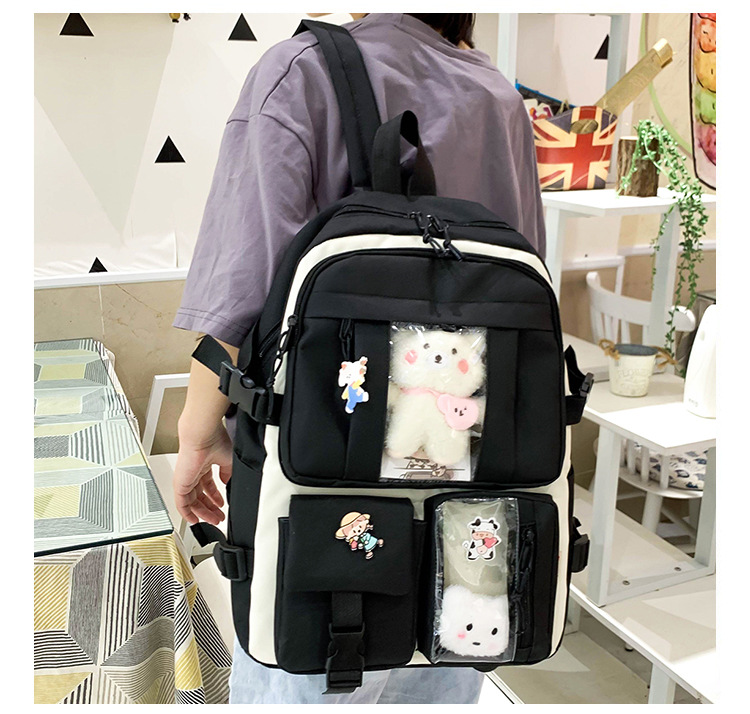 Wholesale Large-capacity Doll Pendant Five-piece Backpack Nihaojewelry display picture 15
