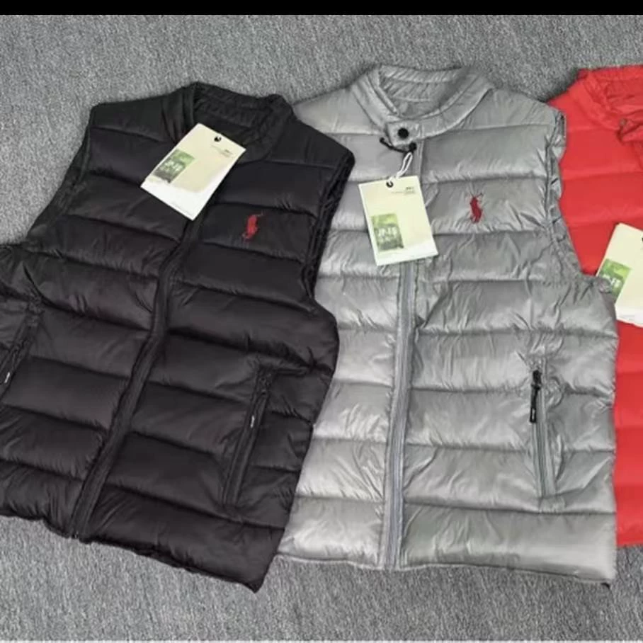 2025秋冬男款新款马甲外套休闲服运动坎肩保暖刺绣拉链男女同款