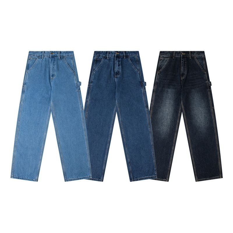 Cross-Border Exclusive Carhartt-Wip Carhartt Washed American High Street Wide-Leg Jeans 25 Spring New Style
