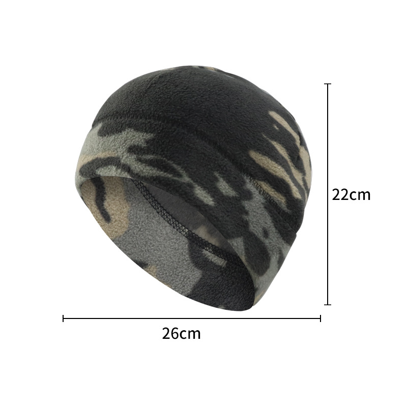 Sombrero de terciopelo camuflado otoño y invierno para hombres y mujeres sombrero de ciclismo al aire libre grueso a prueba de frío de ciclismo caliente protección de orejas sombrero de montaña