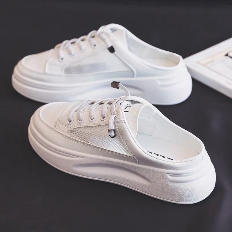 2025 New Spring and Summer Women's Shoes Trendy and Easiest for Match Casual Sneakers with Heightening White Shoes Women's Slippers for Outerwear