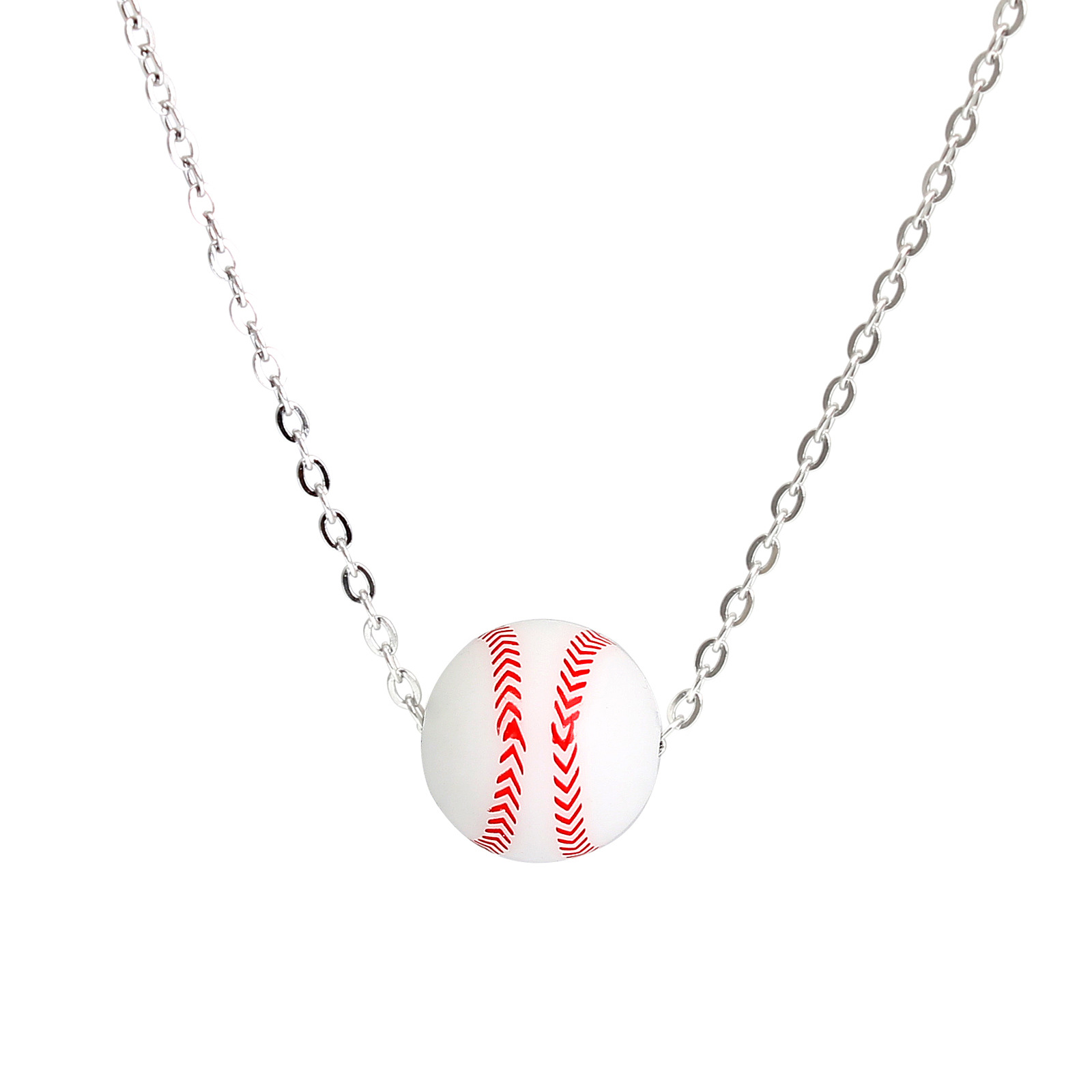 7g Weight Pendant Necklace Classification 304 Stainless Steel Chain Material 1 Piece Quantity Daily Occasion 304 Stainless Steel, Silica Gel Material Basketball Pattern Men'S Gender Simple Style Style Wholesale Jewelry Simple Style Basketball 304 Stainless Steel Silica Gel Pendant Necklace 9