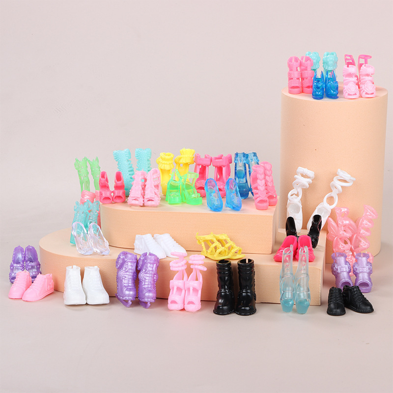 Toy doll accessories wholesale Barbie doll high heels boots multi-color mixed batch wholesale