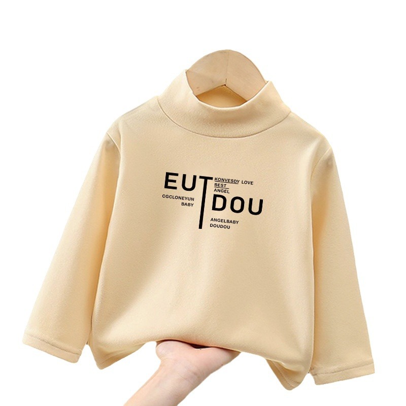 2024 nuevo otoño y invierno de camiseta para niños y niñas, camiseta de camiseta