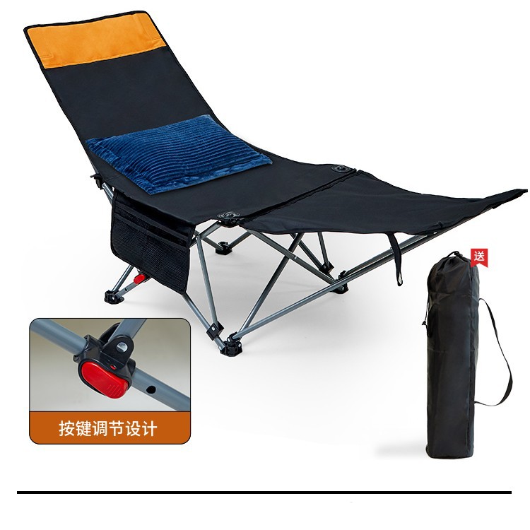 Oficina pausa para el almuerzo Cama plegable Silla individual para la siesta al aire libre Silla portátil Cama pequeña acompañante Cama plegable Jin Jin Xiao