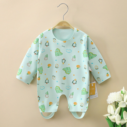  Autumn New Product Baby DeRong Belly Belly Protector Baby Belly Protector Boneless Leg Half Back Belly Long Sleeve Sleep Guard