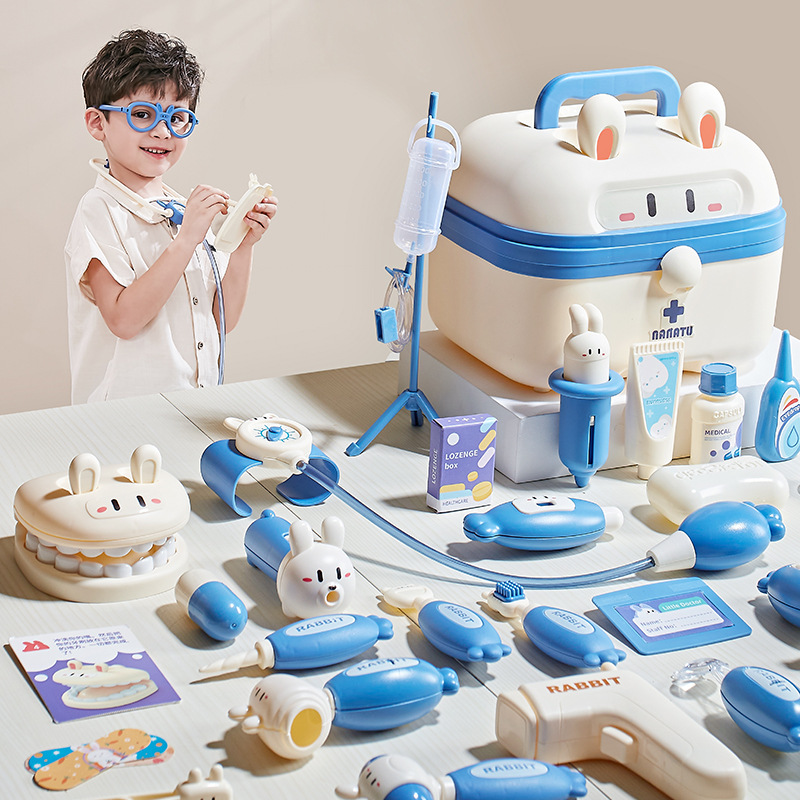 Children's Simulation Injection Toy Set for Boys and Girls, Role-Play Doctor Playset, Educational Medical Dentist Set Gift