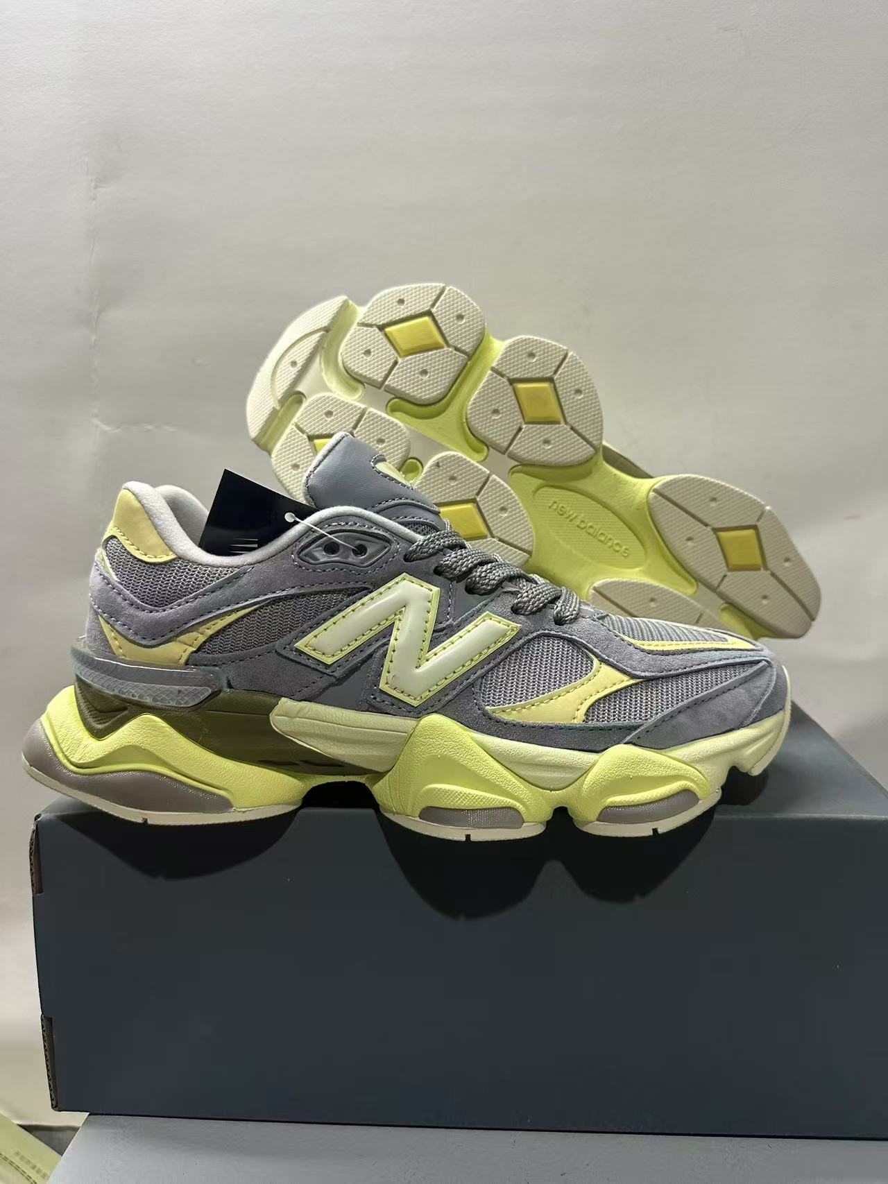 Zapatos Pitian puro comercio exterior original NB9060 tendencia de zapatos de papá retro altura pareja estudiantes hombres y mujeres zapatos deportivos para correr