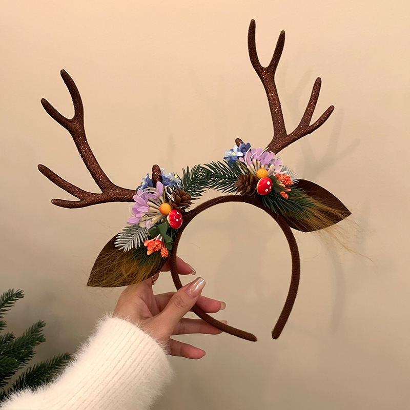 Morsi corno de ciervo 2024 nuevo clip de cabello corno de ciervo toque de cabello foto foto con toque de cabeza