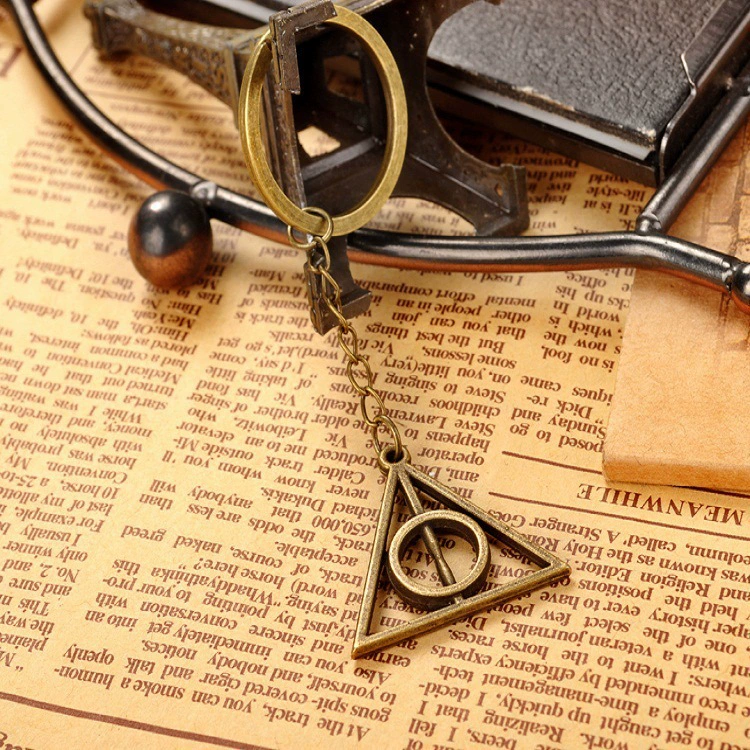 Movie surrounding jewelry Harry and Death Holy Instrument La Na Triangle Pendant Key Bink wholesale