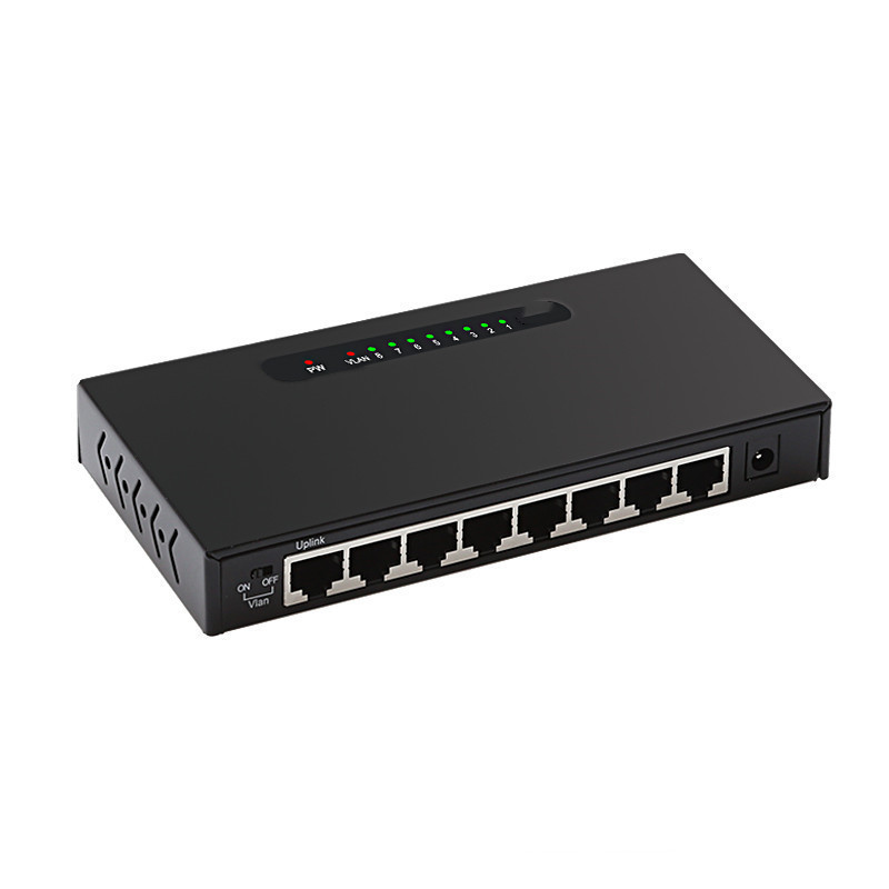 8口千兆以太网铁壳POE供电交换机安防监控无线AP交换机POE