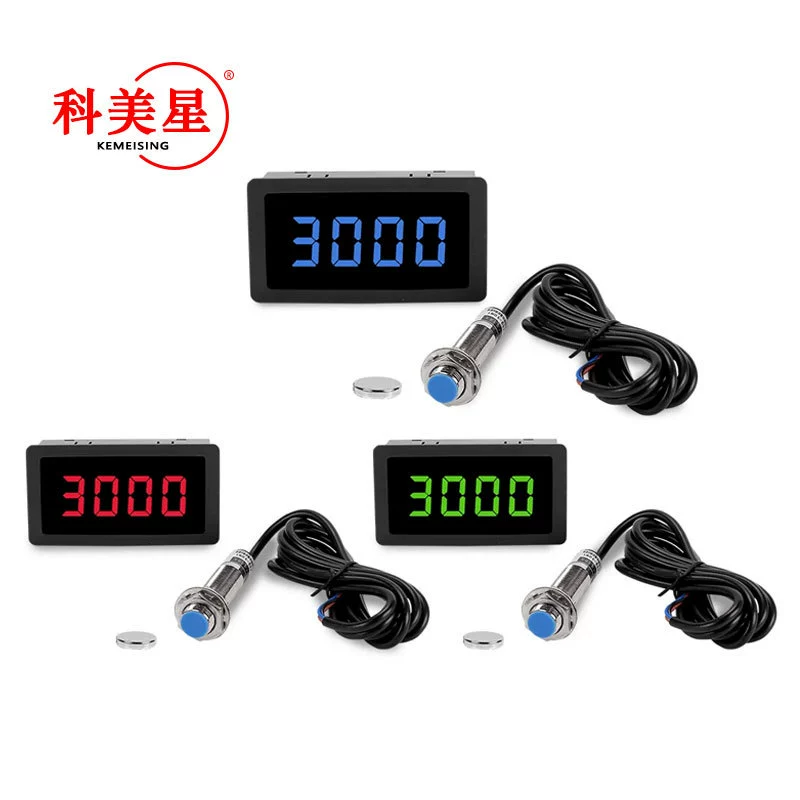 Цифровой дисплей Спидометр Тахометр Мотор Спидометр с датчиком Холла DC Тахометр