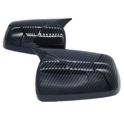 Suitable for Mitsubishi EVO wing God 09-13 carbon fiber rear view rearview mirror Horn devil ear shell cover modification parts (Other Car Modifications) - yishen-09-13-carbon-fiber-grain-pair