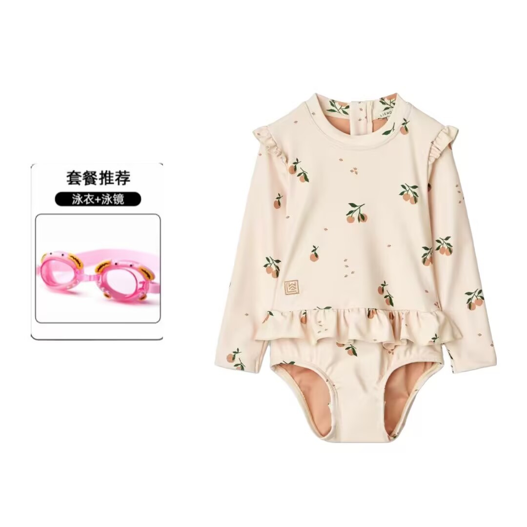 Niños trajes de baño de manga larga de secado rápido para niñas nuevas niñas lindas trajes de baño al por mayor