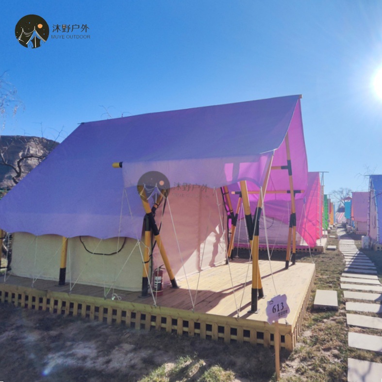 Muye campamento al aire libre Luz de lujo cama y desayuno tienda del hotel estructura de madera restaurante comedor bar alojamiento tienda de campaña Hotel