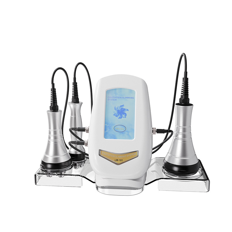 Dispositivo de belleza y cuerpo tres en uno 40K máquina de vaciado instrumento de adelgazamiento plástico explosivo RF instrumento de masaje de belleza adelgazante
