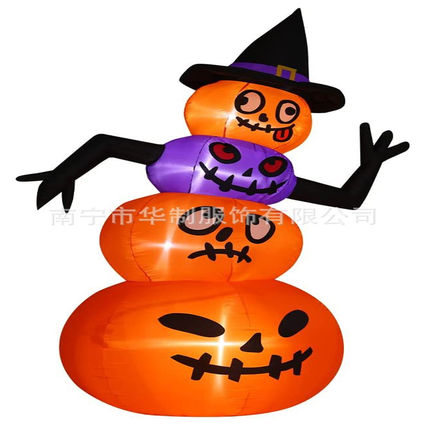 跨境万圣节装饰品气模发光道具南瓜黑猫鬼树户外场景布置充气模型