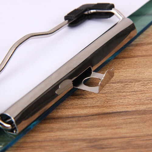 Minimalist transparent board clip A4 acrylic pad exam documents holder office storage student writing hard folder