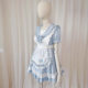 New Japanese Style Preppy Style Maid Outfit Short-Sleeved Girl Sailor Suit Cos Cute Soft Girl Maid Suit Dress