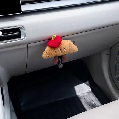 Box for Girls, Car tissue box/set - croissant-glove-box-hook-red-hat