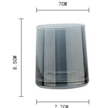 Taza trapezoidal gris ahumado