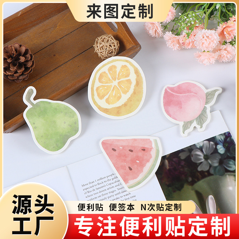 광고 스티커 메모 사용자 정의 로고 메모 패드 창조적 인 만화 특별한 모양의 찢을 수있는 메모 학생 사무용품