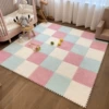 White, fuchsia, blue, 10 pieces