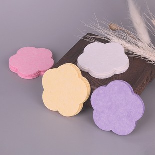 Manufacturer Customized Compressed Wood Pulp Cotton Face Wash Sponge Flower-Shaped Wood Pulp Cotton Face Wash Sponge Lazy Makeup Remover Exfoliating Sponge Sponge