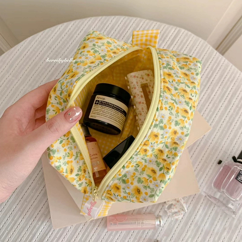 Кремовый милый фуксия косметичка, маленькая clutch-сумочка