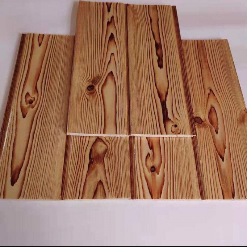 Carbonize Sauna board Paint Gusset plate solid wood Sheeting balcony suspended ceiling wire drawing metope Restaurant Homestay household indoor