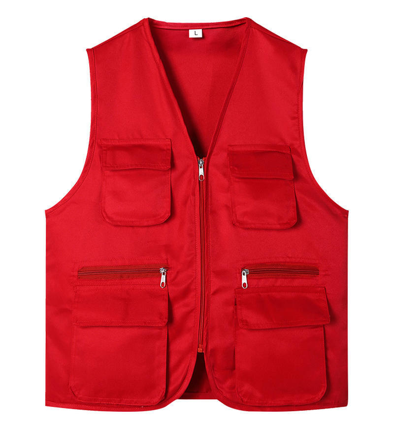 Ropa de trabajo voluntaria chaleco impresa tridimensional grupo de construcción voluntario chaleco voluntario publicidad de bienestar público bolsillo
