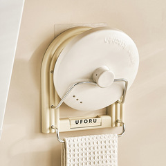 Kitchen wall-mounted storage rack aluminum alloy household multi-functional punch-free wall pot lid rack cutting board towel storage rack