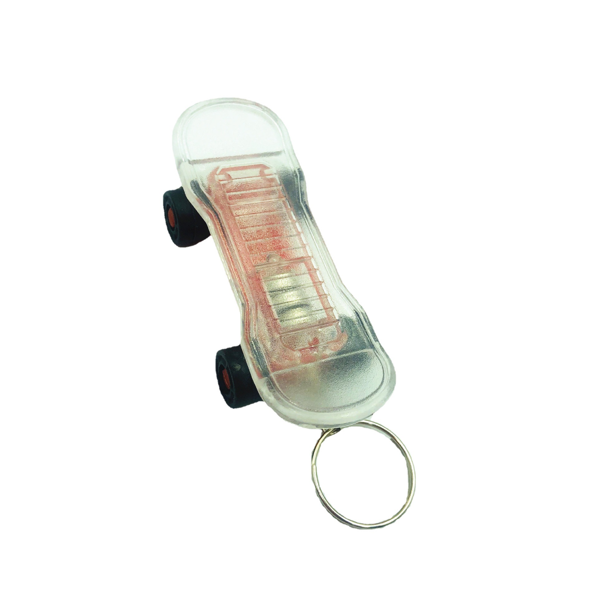 Plástico creativo transfronterizo LED luminoso scooter llavero colgante de juguete para niños pequeño regalo logotipo imprimible