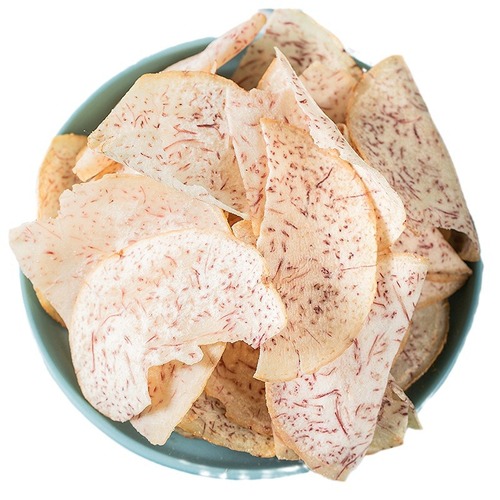Chunjiangyue original cut taro crisps thin crispy salty taro slices salt and pepper taro slices dried taro snacks wholesale