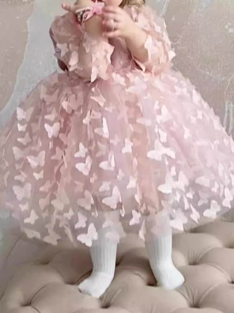 Robe de princesse pour bébé fille et enfant printemps_voghion.com