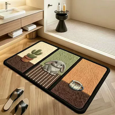 Avtomobil döşəmə paspasları — animal patterned floor mat for - ysdzgzn-7-4060cmfoam-grid