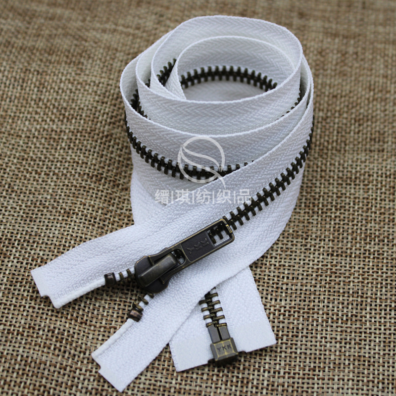 现货正品YKK拉链批发5号金属青古铜拉链开尾夹克外套门襟拉链