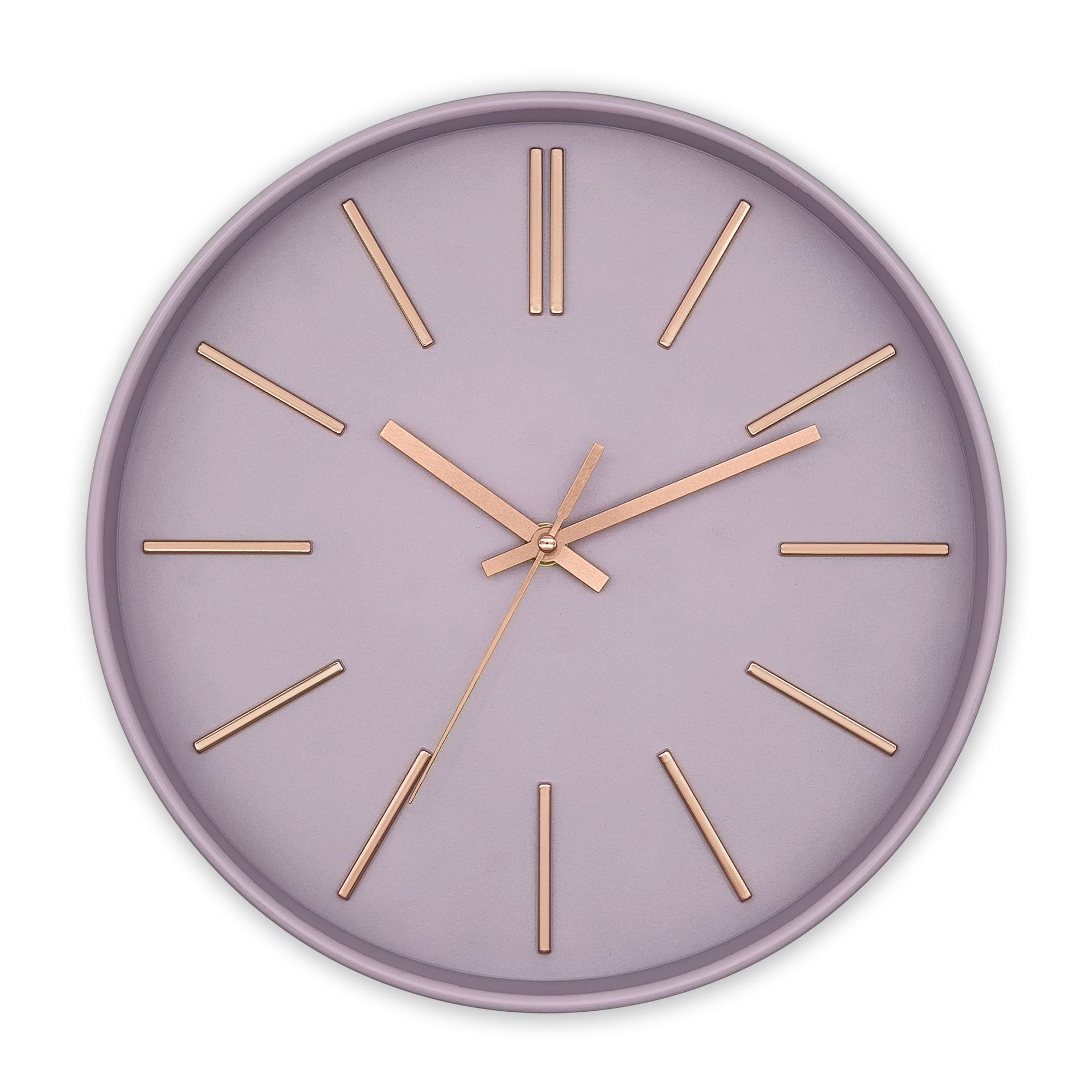 Reloj de pared de plástico silencioso de 12 pulgadas (30 cm) - Movimiento de cuarzo - Para sala de estar, pasillo y dormitorio - Ideal como regalo