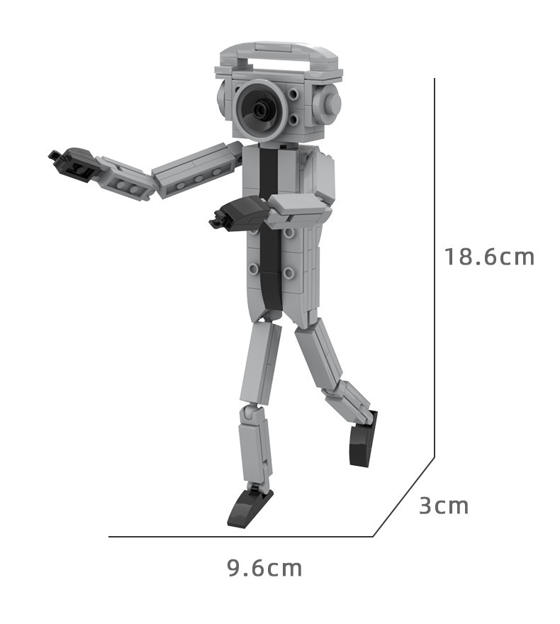 [Explosión de nuevo producto] SkibidiToilet WC man building blocks Monitor hombre oscuro sonido hombre V Titan TV man
